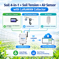 Capteur de sol 4 en 1 RS485 Modbus, capteur de tension du sol, capteur d'air avec collecteur LORAWAN pour l'agriculture