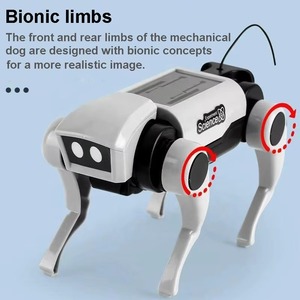 Pengendali jarak jauh listrik cerdas <span class=keywords><strong>Robot</strong></span> pintar mainan anjing batang DIY dirakit energi mainan tenaga surya untuk anak-anak - Product Image 4