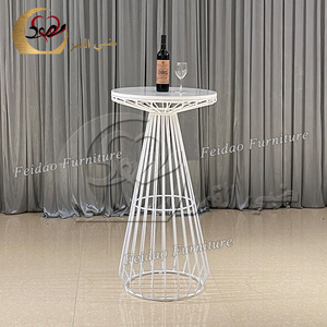 Meubles de salon, tables et chaises de bar hautes incurvées modernes en acier inoxydable pour hôtel et cave à vin - Product Image 4