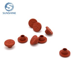 Bouchon en caoutchouc stérile antibiotique de 13 mm, jetable, pour flacon pharmaceutique vétérinaire - Product Image 6