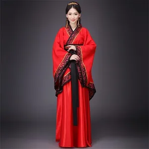 Vestido Largo Hanfu de Manga Larga con Parches, Estilo Antiguo, Traje Tradicional Chino, Falda <span class=keywords><strong>Cheongsam</strong></span> para Mujer, Poliéster - Product Image 5