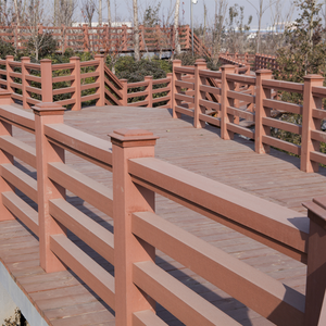 Bền <span class=keywords><strong>WPC</strong></span> Bảng điều chỉnh lan can cho ngoài trời <span class=keywords><strong>decking</strong></span> và vườn tay vịn-Gỗ nhựa composite lan can - Product Image 1