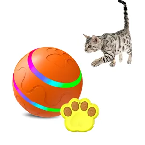 充電式LEDフラッシュライトモーション起動犬猫インタラクティブムーブメントおもちゃ自動ローリングボール