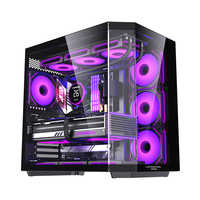 Boîtiers et tours ATX LOVINGCOOL à prix d'usine avec panneau en verre trempé pour serveur, GPU, PC de jeu, boîtier d'ordinateur de jeu