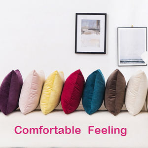 Funda de cojín de terciopelo supersuave, funda de almohada cuadrada Rectangular de Color sólido, 40x40, 50x50, 60x60, lisa, Blanca - Product Image 3