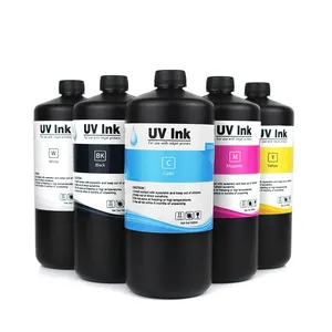 Factory supply UV invisible Inkjet ink for wallpaper mural printing LED UV roll to roll printer soft universal UV printing inks