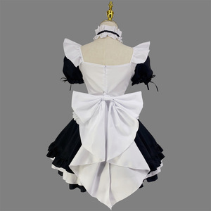 ชุดคอสเพลย์เจ้าหญิงโลลิต้าชุดสาวใช้สีขาวและดำ - Product Image 3