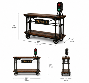 Wood Tea Coffee Serving Trolley with <b>Bar</b> <b>Tables</b> Wine Cabinet Rolling Food Cart for Hotel Restaurant <b>Dining</b> Service - Product Image 2