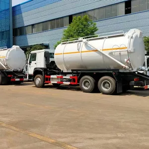 Best-selling HOWO 6x4 Sewage Suction Truck 18000L Sludge Trucks Sewer Vacuum Tanker