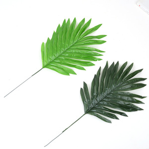 Feuilles de <span class=keywords><strong>palmier</strong></span> artificielles en plastique, feuilles de saule vertes, branches et feuilles de <span class=keywords><strong>palmier</strong></span> artificielles, décoration murale pour mariage - Product Image 5