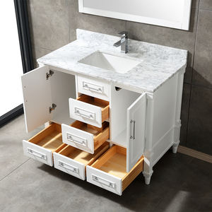 Meuble-lavabo de salle de bain haut de gamme de 30 pouces avec vasque en céramique et caractéristiques résistantes à l'eau - Product Image 2