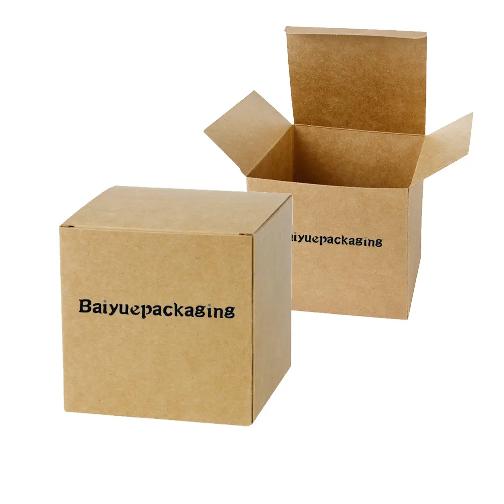 Produk baru emblue coklat karton bergelombang pengiriman kotak surat logo kustom kotak kecil untuk kemasan
