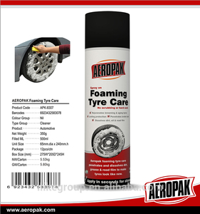 Aeropak Car Detailing <span class=keywords><strong>auto</strong></span> formula di cura della lavata pneumatici cleaner spray pneumatico polish - Product Image 2