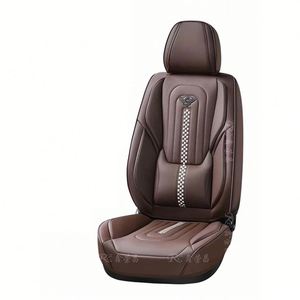 Housses de siège auto en cuir 5D style sport, matériau PU, ajustement universel, coussin antidérapant, housse imperméable, accessoires pour véhicules automobiles - Product Image 5