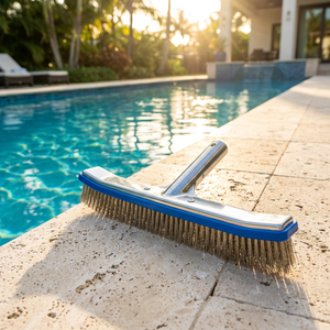 Cepillo para Piscina LanVol <span class=keywords><strong>de</strong></span> 18 Pulgadas, Resistente, <span class=keywords><strong>de</strong></span> Aluminio, con Cerdas <span class=keywords><strong>de</strong></span> Alambre <span class=keywords><strong>de</strong></span> Acero Inoxidable para Limpiar Algas - Product Image 2