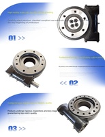 Moteur hydraulique d'orientation WEA9 avec boîtier fermé pour engins de construction et industries agricoles, roulements d'orientation à rouleaux croisés (lot de quatre)