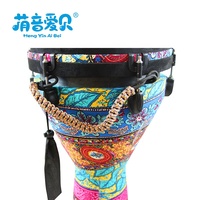 Wholesale Musical Instruments Hand Percussion Drum Colorful Djembe 12 Inch African Drum