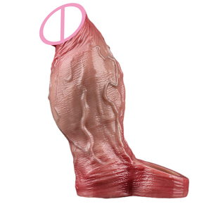 ORALSX-Agrandisseur de pénis réutilisable de 6.3cm de diamètre pour homme, extension de pénis réaliste en silicone souple, anneau de pénis, produits - Product Image 1