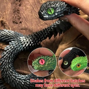 QY Vente Flash : Modèle de dragon en plastique imprimé en 3D à assembler, jouet pour collection et décoration cadeau - Product Image 2