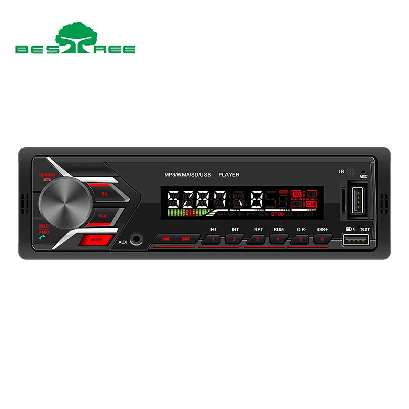 Radio Mp3 Mobil Kekuatan Tinggi 7388 60W 4 Kualitas Tinggi Harga Murah dengan BT Panggilan Bebas Genggam Pemutar Mp3 Mobil Fm Pemancar Stereo Otomatis