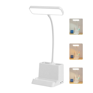 Lámparas de Escritorio LED Táctiles con Portalápices y Soporte para Teléfono, Lámpara de Noche para Estudio y Lectura - Product Image 1