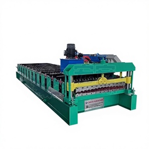 Máquina perfiladora de tejas de acero con efecto de onda de agua Cangzhou Hauan, control PLC, alta seguridad, espesor de 0.3-0.6mm, alimentación de 1220mm - Product Image 1