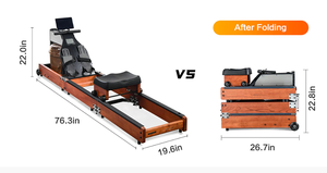 Machine de <span class=keywords><strong>rameur</strong></span> d'<span class=keywords><strong>eau</strong></span> en <span class=keywords><strong>bois</strong></span> pliable de mode équipement d'exercice de <span class=keywords><strong>rameur</strong></span> commercial - Product Image 2
