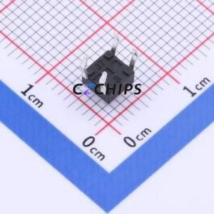 TS-KG09-AT45F Tactile Switch Through hole Component (THT) Switch Single Pole Single Throw Round Button 2.5N Through Hole - Product Image 2