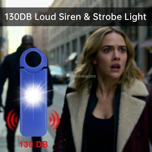 พวงกุญแจสัญญาณเตือนภัยส่วนบุคคลแบบ OEM&ODM |   สัญญาณเตือน SOS 130dB โทรไร้สาย ส่งข้อความ SMS ระบุตำแหน่ง GPS |   ไฟฉาย LED แบบชาร์จได้สำหรับเป็นของขวัญ - Product Image 2