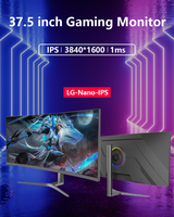 Monitor de panel Ips de 37,5 pulgadas de alta calidad Gamer Curvo 1Ms 100Hz 1Ms 4K Monitor de computadora de juego Led curvo con retroiluminación