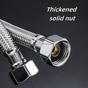 Tuyau de chauffe-eau chaud et froid <span class=keywords><strong>robinet</strong></span> de taille standard 304 tuyau en acier inoxydable tuyau d'entrée d'eau universel à haute température - Product Image 4