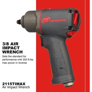 Llave de Impacto Neumática Ingersoll Rand 2115TiMAX de 3/8 Pulgadas con Caja de Titanio, 300 Ft Lbs de Torque, para Reparación Automotriz - Product Image 2