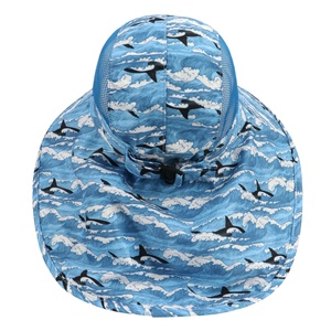 Sombrero de Sol para Bebés y Niños Pequeños con Logotipo Personalizado, Diseño de Hojas de Dibujos Animados, Cordón Ajustable para el Cuello, para 6 Meses a 6 Años, Cuatro Estaciones - Product Image 3