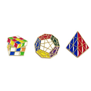 Broches magnéticos de la serie <span class=keywords><strong>Cubo</strong></span> de <span class=keywords><strong>Rubik</strong></span>, los más vendidos transfronterizos, insignias para bolsos, bonitos colgantes metálicos de moda para mujer estilo Instagram - Product Image 5