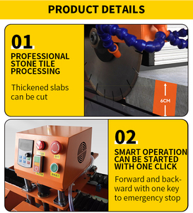 Автоматический высокоточный лазерный станок для резки мраморной плитки под углом 45 градусов, малый многофункциональный камнерезный станок с двигателем - Product Image 4