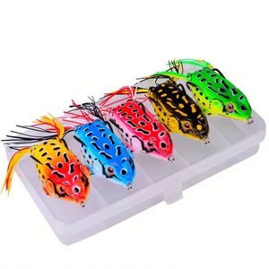 Señuelo Artificial de Superficie Thunder Frog con Lentejuelas, 5.5cm, 11g, ABS y Cobre, Sin Anzuelos, para Pesca de Lubina y Marlín (Oferta) - Product Image 6