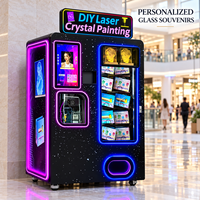 Machine commerciale automatique de peinture laser sur cristal pour centre commercial