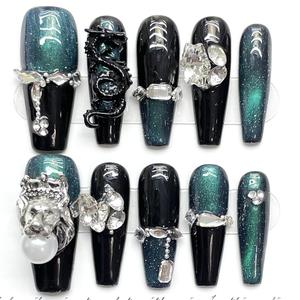 <span class=keywords><strong>Uñas</strong></span> <span class=keywords><strong>de</strong></span> prensa <span class=keywords><strong>de</strong></span> Gel pintadas a mano <span class=keywords><strong>de</strong></span> alta calidad, 10 Uds., hermoso diseño cuadrado <span class=keywords><strong>de</strong></span> lujo, <span class=keywords><strong>uñas</strong></span> acrílicas <span class=keywords><strong>de</strong></span> prensa <span class=keywords><strong>de</strong></span> alta calidad para dedos - Product Image 3