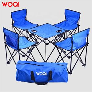 WOQI Juego <span class=keywords><strong>de</strong></span> mesa y silla plegable portátil para acampar al aire libre Juego <span class=keywords><strong>de</strong></span> camping para <span class=keywords><strong>barbacoa</strong></span> <span class=keywords><strong>de</strong></span> picnic al aire libre - Product Image 2