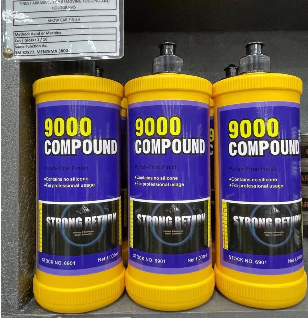 #9000, без воска и силикона, смесь для окончательной обработки, высокоглянцевый лак, похожий на Menzerna, 3 м
