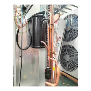 Outdoor-box type freezer refrigeration unit Minus 24 To 8 Degrees Condensing Unit With Motor Cooling Fans Chiller Cold Room