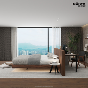 NORYA - Estructura de Cama de Madera Maciza de Diseño Moderno para el Hogar, Muebles de Dormitorio Estilo Hotel, Diseño NCH1801, Aspecto Contemporáneo con Estilo - Product Image 1