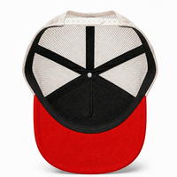 Casquette de camionneur respirante en maille à 6 panneaux avec logo en cuir personnalisé OEM de haute qualité pour la pêche et la chasse en extérieur