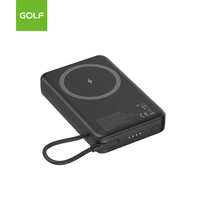 Produit Tendance : Banques d'alimentation en gros avec câble intégré, OEM, charge rapide PD 20W, banque d'alimentation magnétique sans fil 10000mAh