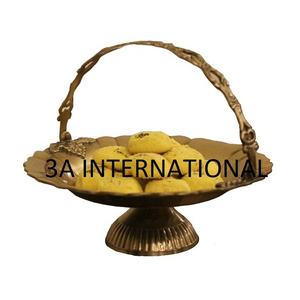 ทองเหลืองโลหะนูนออกแบบผลไม้เสิร์ฟชามตกแต่งบนโต๊ะอาหารขนาดใหญ่อาหารเซิร์ฟเวอร์ชามในราคาที่ไม่แพง - Product Image 4