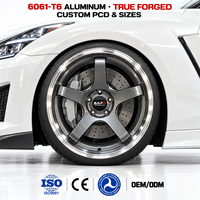 Jantes forgées Gunmetal 17 18 19 20 21 pouces 5x114.3 à déport profond et lèvre polie pour Nissan 350Z 370Z Toyota Supra