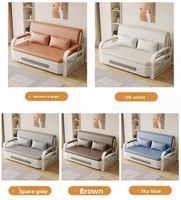 Sofá Cama Plegable de Doble Función, Nuevo Diseño, Ahorro de Espacio para Sala de Estar o Balcón, Sofá Cama Extensible Multiusos
