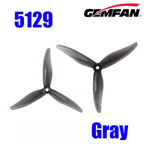 Hélice pré-équilibrée en plastique à <span class=keywords><strong>3</strong></span> pales Gemfan 5129 de 5 pouces pour moteur brushless YUKI, drone de course FPV RC - Product Image 5