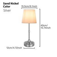 Veilleuse flexible de table en métal de style rétro pour le fer décoratif transfrontalier d'Amazon pour la charge de restaurant de chevet de chambre à coucher