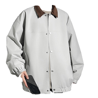 Nouvelle collection Printemps/Été : Blouson Bomber Homme Formel Ample avec Col Montant, Imperméable, Style Workwear